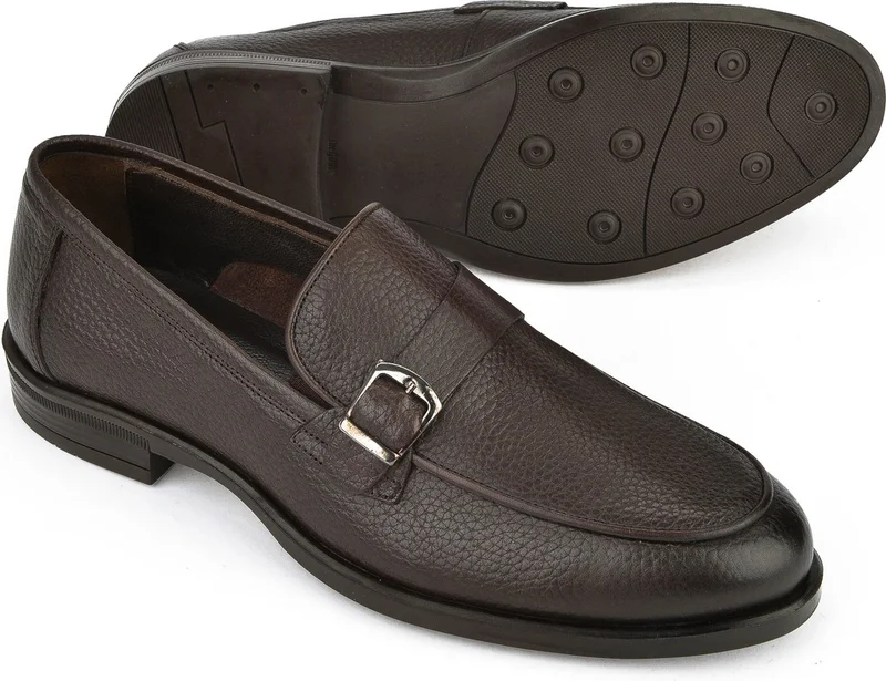 Ziya Men's Leather Shoes 151986Z4073 Brown