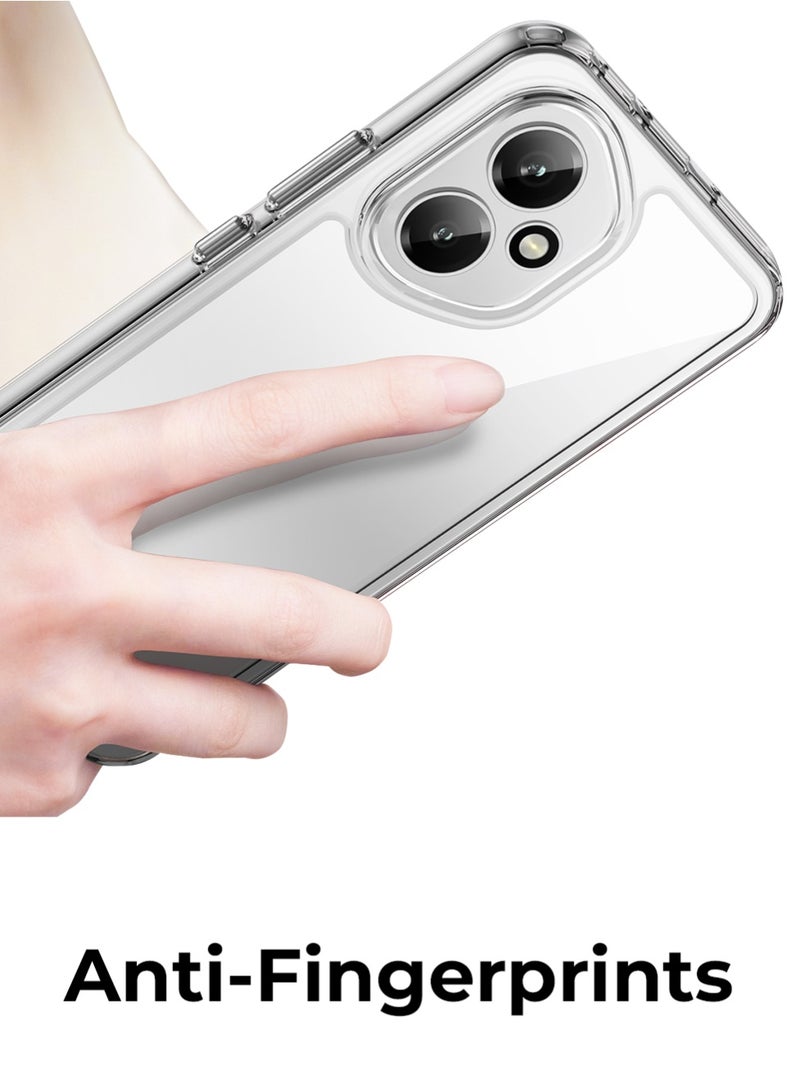 جلاسولوجي Case for Honor 400 5G Case with Tempered Glass Screen Protectors , Transparent Soft TPU Silicone Case Cover Shock Absorption and Anti-Scratch - Image 5