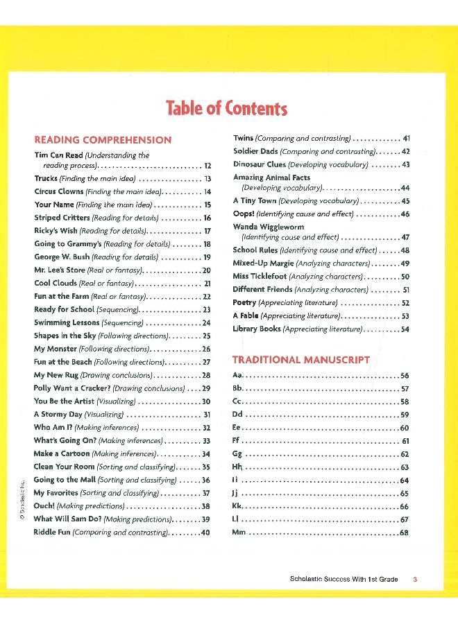 Scholastic Success With 1St Grade Workbook  - Image 3