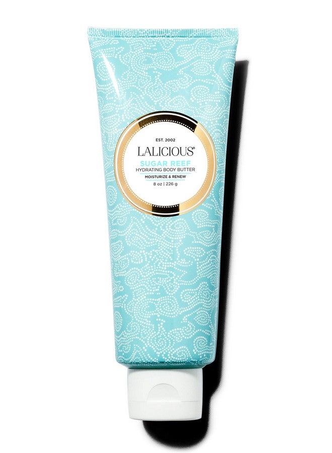 LALICIOUS Sugar Reef Body Butter - Hydrating Body Moisturizer With Shea Butter, Cucumber Extract & Apricot Oil, No Parabens (8 Ounces) - Image 1