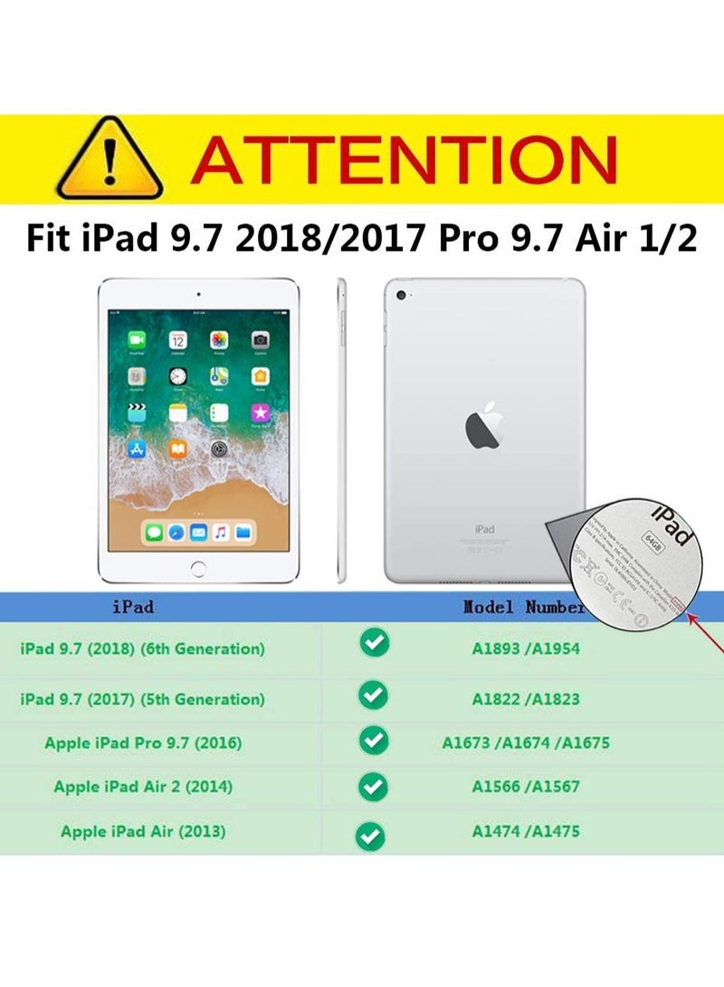 ELTRAZONE iPad 6th Generation Cases for Kids iPad 9.7 Case 2018/2017 Light Weight Kid-Proof Soft EVA Foam Protective Tablet Cover Holder for New iPad 9.7 inch A1893/A1954/A1822/A1823 - Baby Pink - Image 5