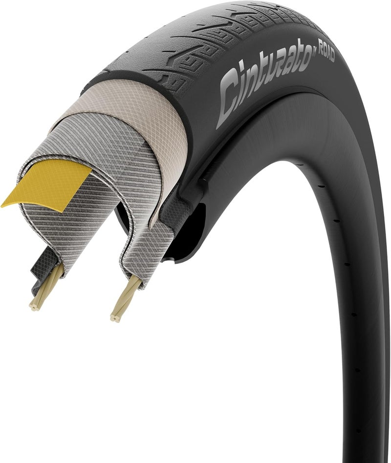 Pirelli Cinturato Folding Road Bike Tyre, Clincher, 700 x 28c, Black - Image 4
