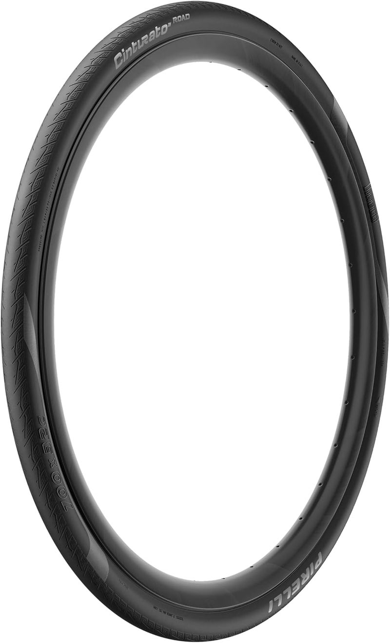 Pirelli Cinturato Folding Road Bike Tyre, Clincher, 700 x 28c, Black - Image 1