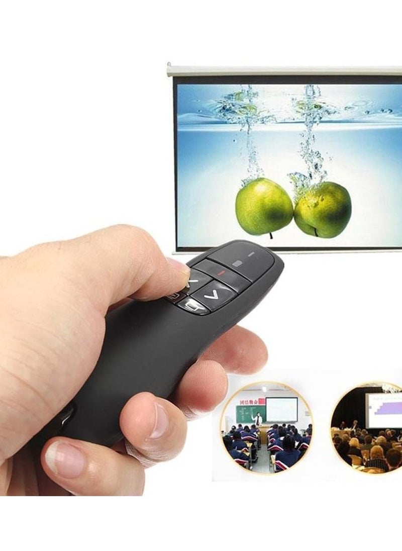 Generic - Laser pointer for presentation, wireless presenter, 2.4GHz PowerPoint presentation clicker, USB pen clicker remote control PPT wireless presenter for Mac/Keynote/school/office - Image 1