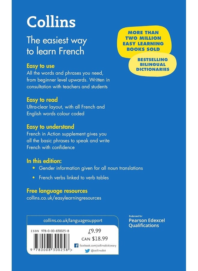 Easy Learning French Dictionary Trusted Support For Learning Collins Easy Learning - Image 1
