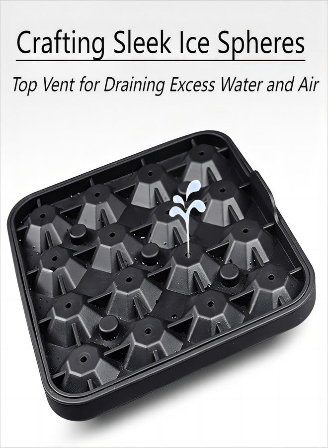 Gwindrise Tiny Diamond Ice Molds Fun Shapes, 1 Silicone Mini Diamond-Shaped Ice Cube Trays 16 Cubes, Easy Release, BPA-Free and Stackable, Small Ice Cube Tray with Lid - Image 3