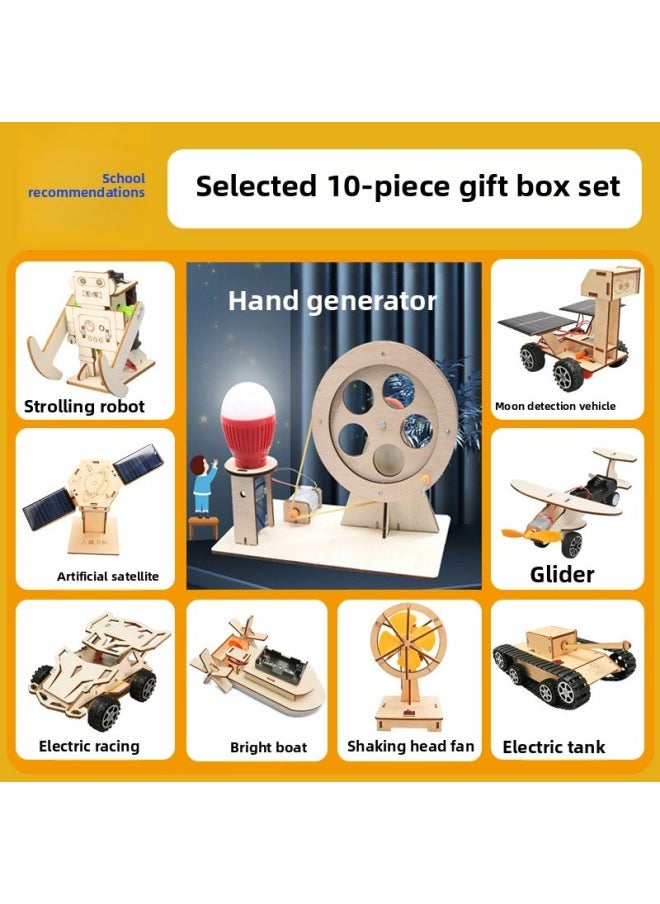 Generic - Pupils' Science And Technology Making Small Inventions Kindergarten Handmade DIY Material Interesting Science Small Experiment Suit Children-Specifications:[individually Packed] Sea, Land And Air 3-piece Set⭐Send Instructions + Video + Ppt Teaching Plan - Image 1