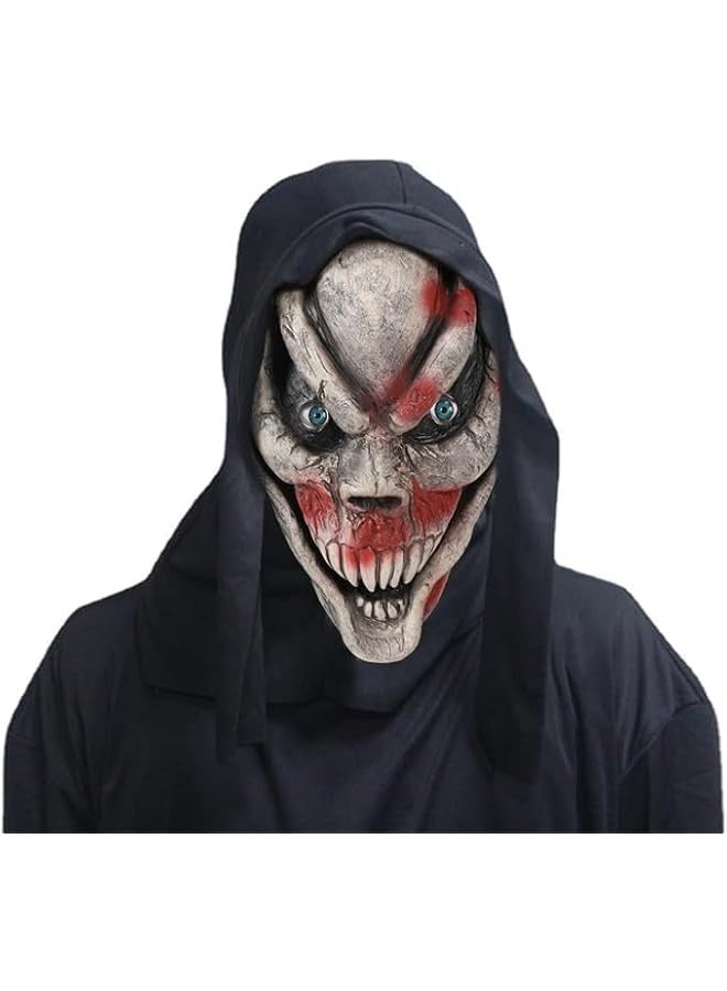 scream mask Halloween Horror Scary, Latex Masks Cosplay Costume Accessories Match with Fancy Dresses,Perfect Funny Gift for Circus or Carnival Themed Party Decoration Props - Image 1