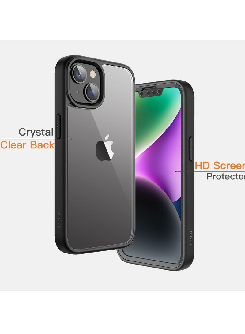 جي تيك جراب لهاتف iPhone 14 Plus واقي شاشة مدمج مضاد للخدش 360 درجة غطاء هاتف متين لكامل الجسم ظهر شفاف - Image 5