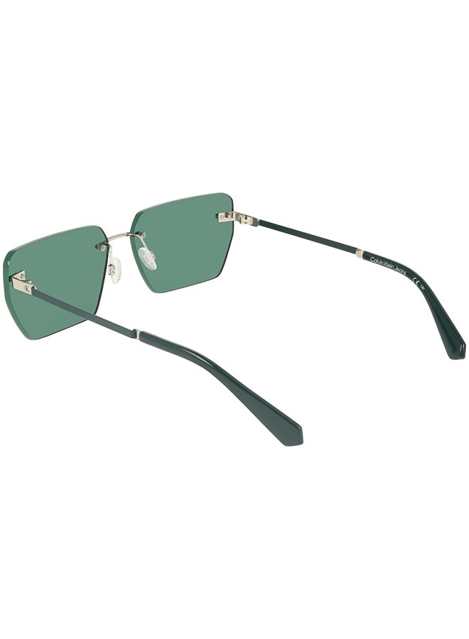 Calvin Klein Jeans 3 قطع تركيب براغي معدنية من كالفن كلاين جينز صن CKJ25207S 6215 (045) فضي/أخضر - Image 2