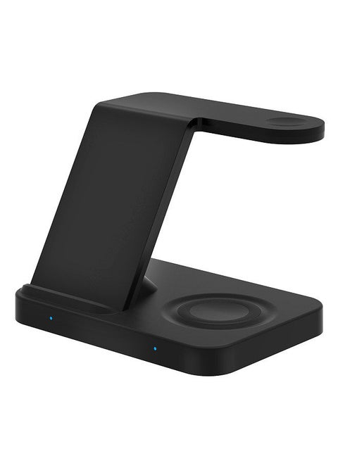 F15 Wireless Charger 3 in 1 Wireless Charging Station for Multiple Devices 15W Fast Charging Dock Stand Compatible with iOS Smartphone Smartwatch Series Earbuds