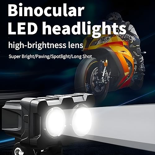 Autozap Motorcycle Led Spotlight, (3 months warranty) Fog Light for Universal Bike White, Yellow (40W, 12V) (Pack Of 2) - Image 5