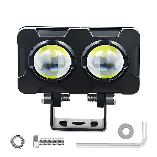 Autozap Motorcycle Led Spotlight, (3 months warranty) Fog Light for Universal Bike White, Yellow (40W, 12V) (Pack Of 2) - Image 2