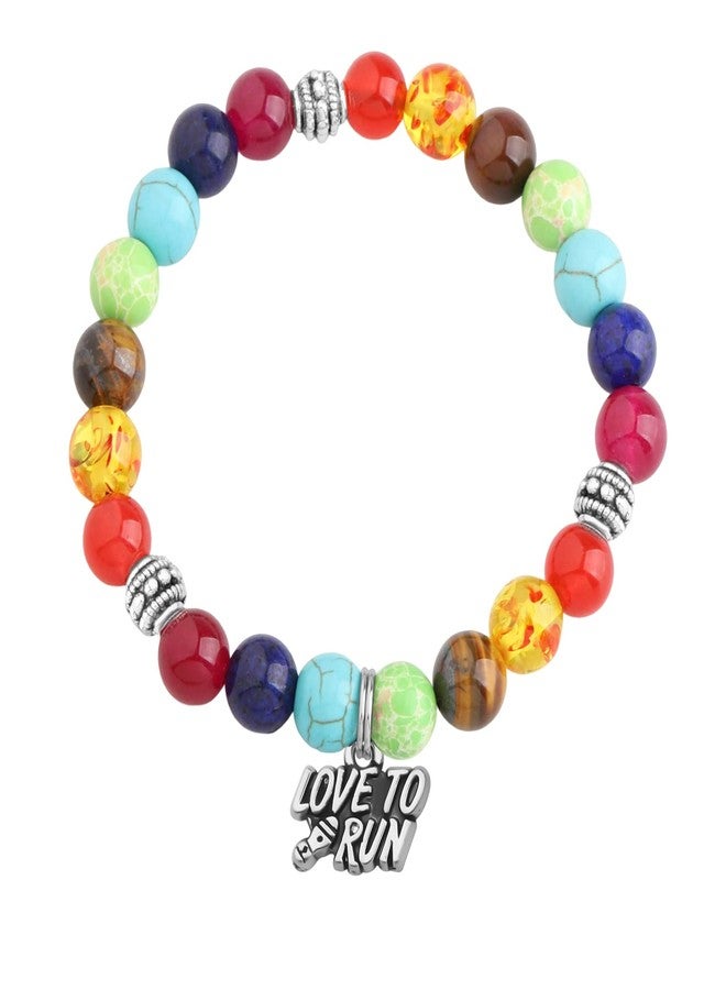 MYOSPARK Runners Gift Charm Bracelet - Running Jewelry for Cross Country, Track, Marathon - Gifts for Running Lovers (Runners BR) - Image 2