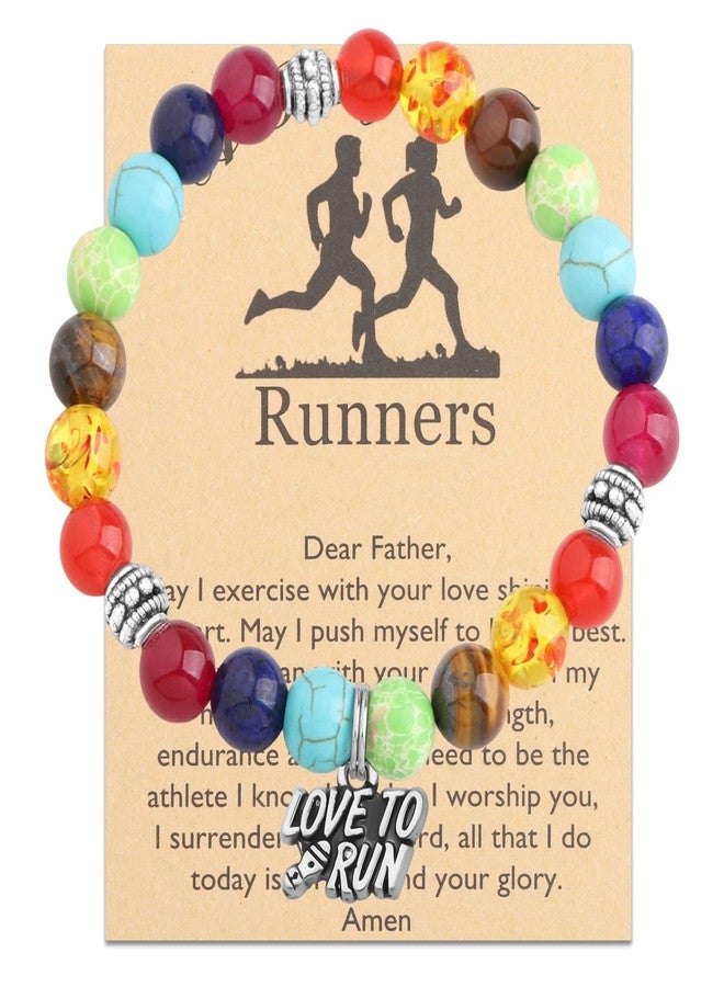 MYOSPARK Runners Gift Charm Bracelet - Running Jewelry for Cross Country, Track, Marathon - Gifts for Running Lovers (Runners BR) - Image 1