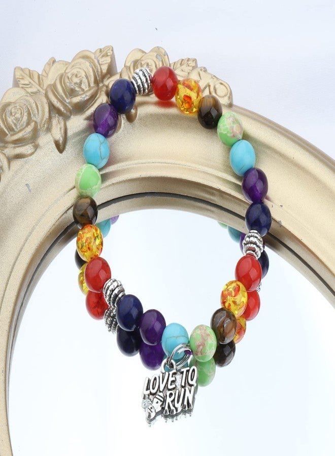 MYOSPARK Runners Gift Charm Bracelet - Running Jewelry for Cross Country, Track, Marathon - Gifts for Running Lovers (Runners BR) - Image 4