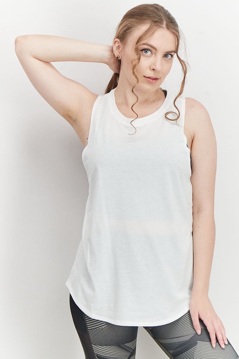 PUMA Women Regular Fit Sleeveless Training Stardust Crystalline Tank, Whiite - Image 1