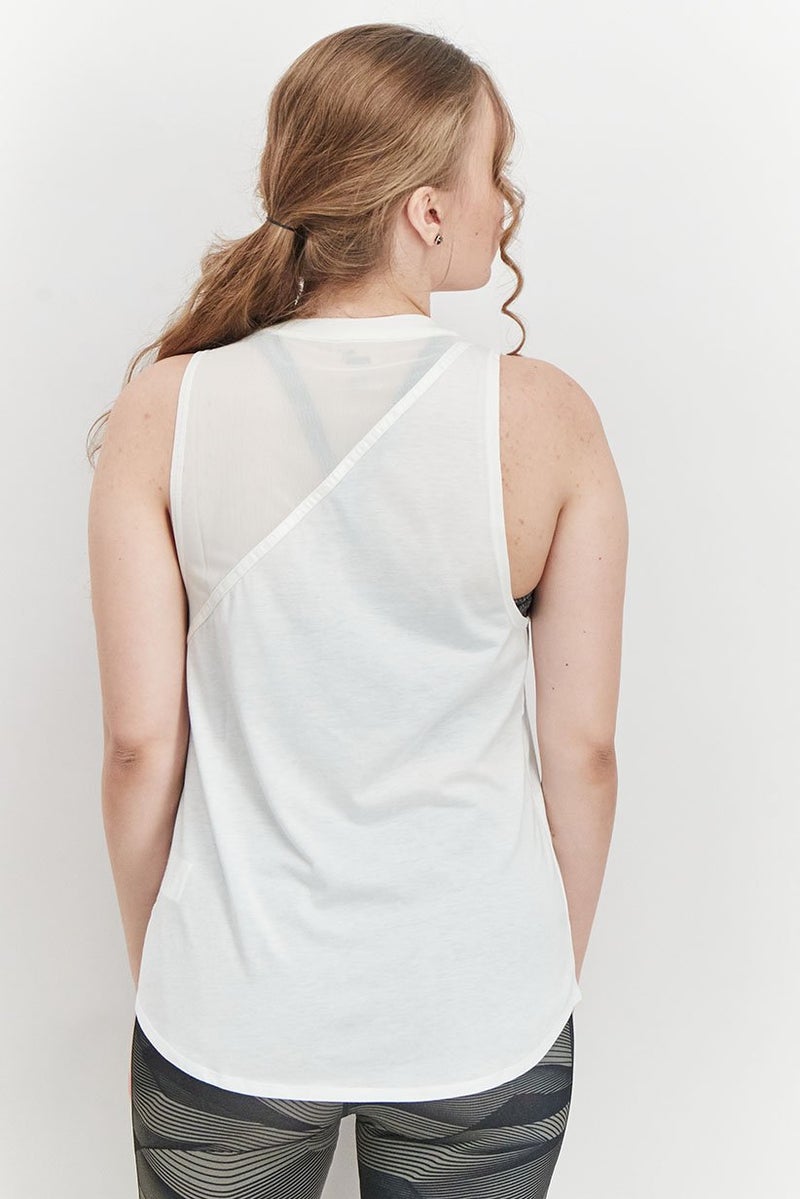 PUMA Women Regular Fit Sleeveless Training Stardust Crystalline Tank, Whiite - Image 2