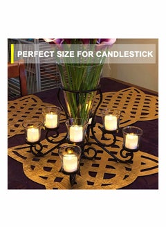 Y&D Flameless LED Votive Candles, 12 Pcs Long Lasting Battery Operated Tea Light with Timers, 6 Hours On and 18 Off Cycle Automatically for Wedding, Table Decorations  - Image 5