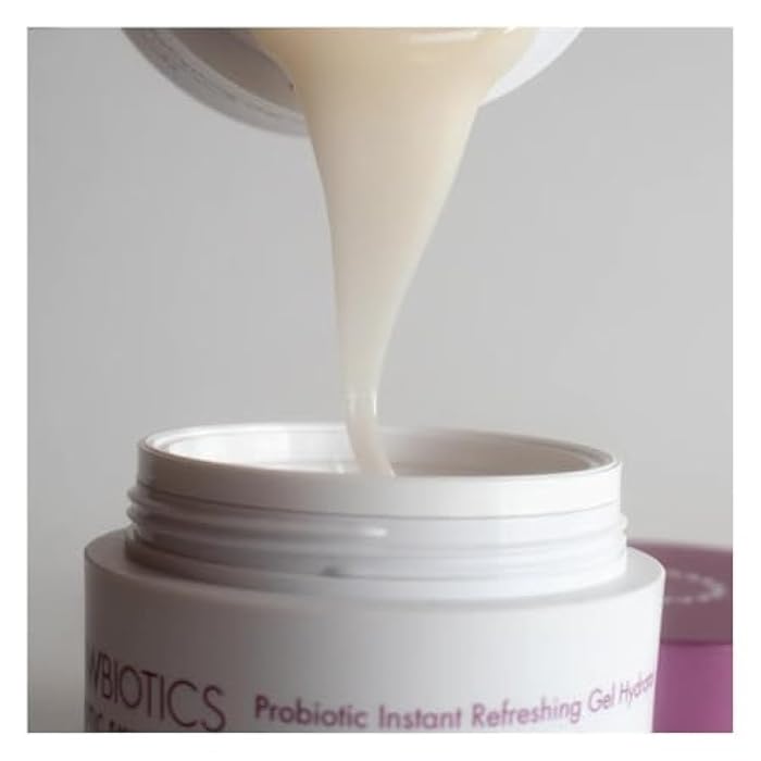 Glowbiotics Probiotic Instant Refreshing Gel Hydrator: Lightweight Moisturizer for Oily Skin, Restores Barrier & Calms Irritation with Vitamin C & Aloe Vera - Image 4