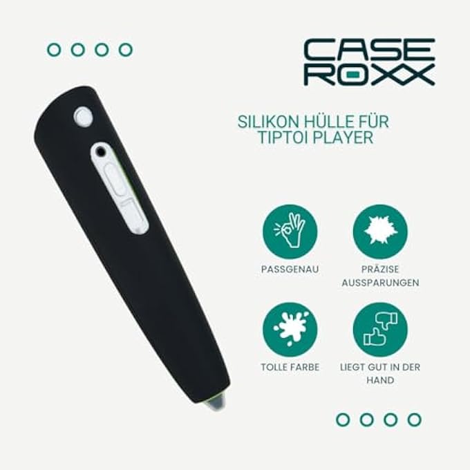caseroxx PROTECTIVE CASE SUITABLE FOR RAVENSBURGER, COVER (SILICONE CASE FOR RAVENSBURGER TIPTOI) IN BLACK - Image 3