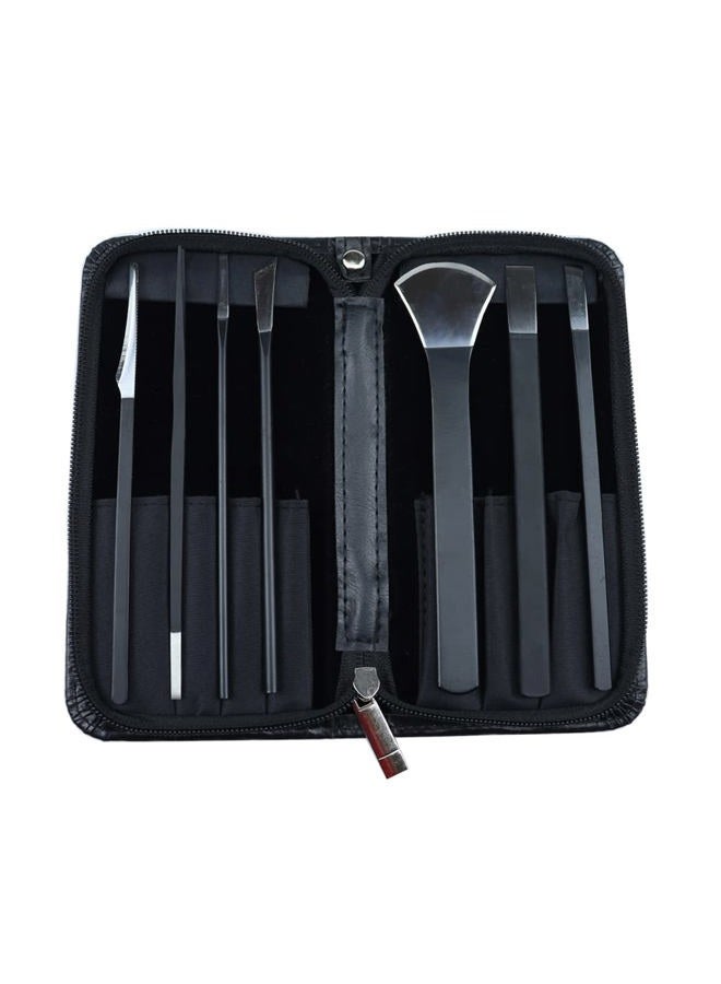 KOENWEENI 7pcs Pedicure Knife Set Ingrown Toenail Tools with PU Storage Bag High Manganese Steel Nail Knives Cuticle Remover Professional Foot Repair Sharp Blade Kit for Nails Corn Callus - Image 2