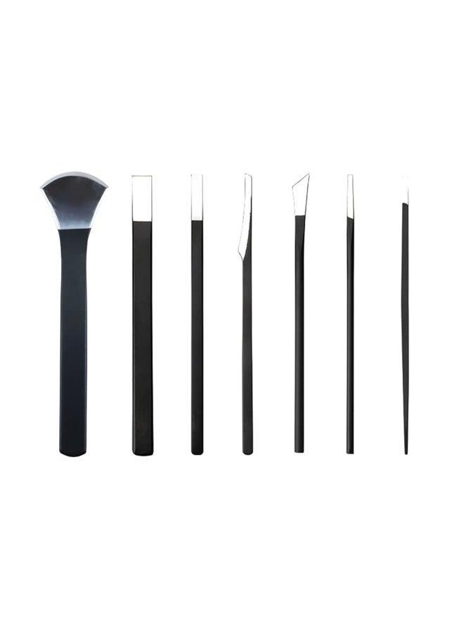 KOENWEENI 7pcs Pedicure Knife Set Ingrown Toenail Tools with PU Storage Bag High Manganese Steel Nail Knives Cuticle Remover Professional Foot Repair Sharp Blade Kit for Nails Corn Callus - Image 3