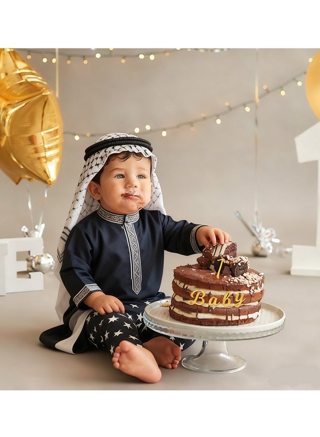 64 Pcs Acrylic Alphabet Number Cake Topper Gold Personalized Custom Cupcake Toppers with Number 0-9 Alphabet A-Z Acrylic Cake Letters for Wedding Cake Decorations Baby Shower Birthday Party Supplies - Image 4