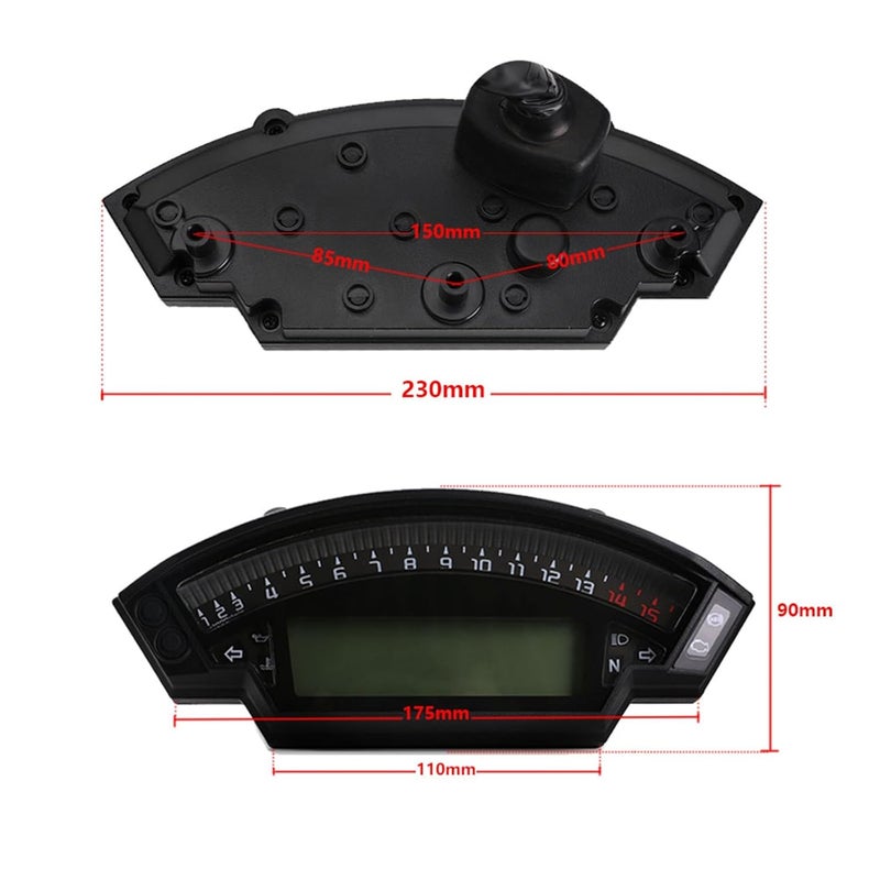 DEMULAX LCD Digital Speedometer with Sensor - Image 2