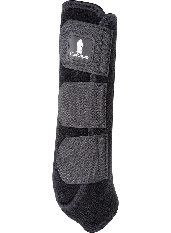 Classic Equine ClassicFit Sling Boots, Front (Black, Small) - Image 1
