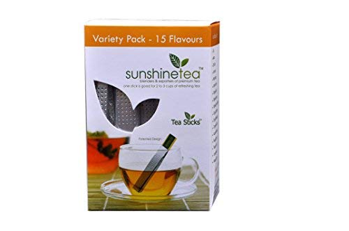 Sunshine Tea 1 Stick of Each Flavour Variety- Pack 15 Tea Sticks - Image 1