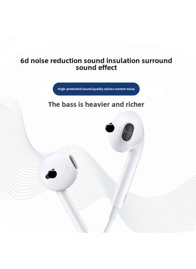 Generic - Applicable To Apple IPhone/Type-c Wired Headset Semi-in-ear Wire Control Cracking Version 15 Generation Type-c Headset-Color:7 Generation Pop-up Window Copper Ring (crystal Box) - Image 1