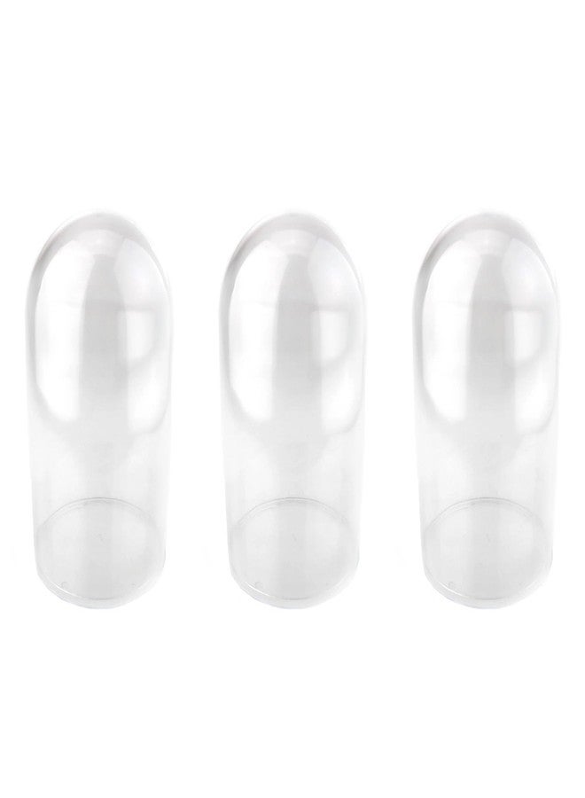 Firefly Imports Homeford 6-Inch Plastic Dome Display Case with Clear Base, Medium, 6-Count - Image 1