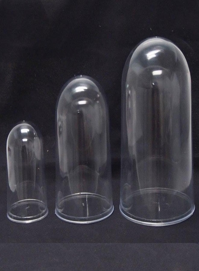 Firefly Imports Homeford 6-Inch Plastic Dome Display Case with Clear Base, Medium, 6-Count - Image 4