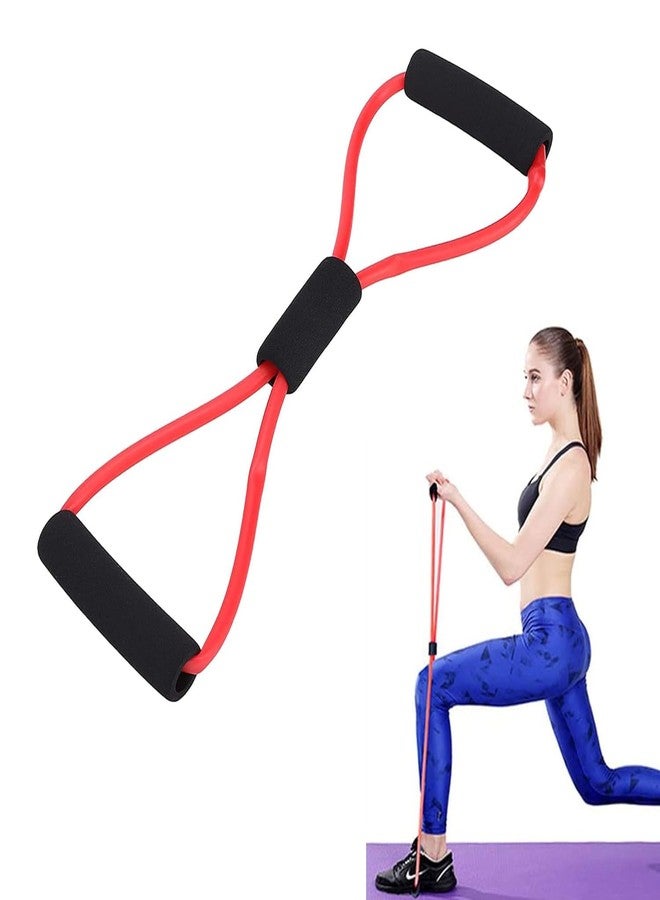 MYTHOS Ultra Toner Figure 8 Resistance Band with Padded Handles Great for Stretch, Exercise, Fitness Training, Yoga, Resistance Weights, Therapy, Gym or Home Workout Equipment - Image 1