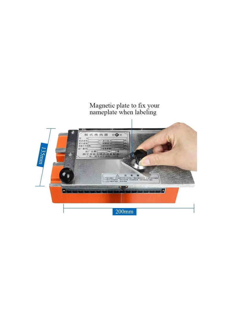silvercnc - Manual Nameplate Metal Label Stamping Printer Machine Marking Machine for Metal (No.2 Codeword Plate) - Image 1
