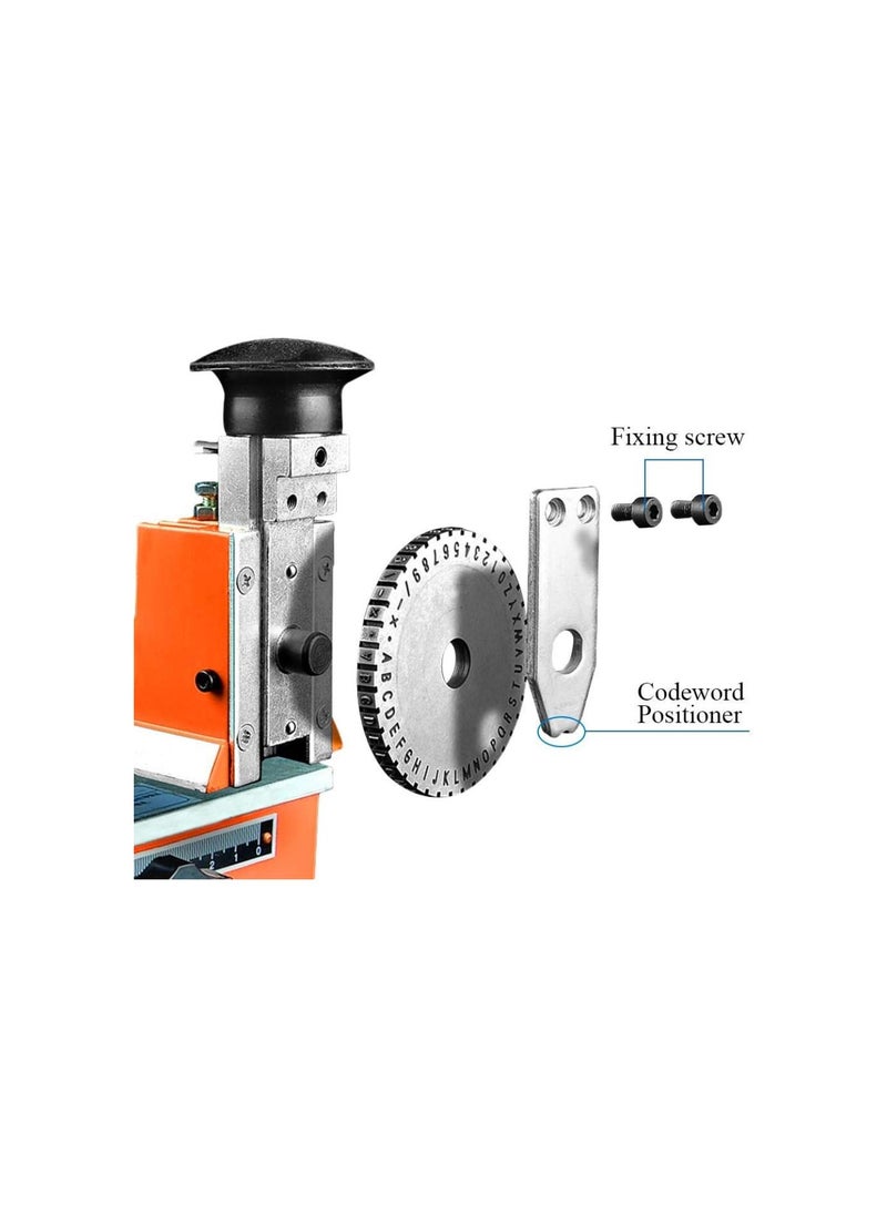 silvercnc - Manual Nameplate Metal Label Stamping Printer Machine Marking Machine for Metal (No.2 Codeword Plate) - Image 1