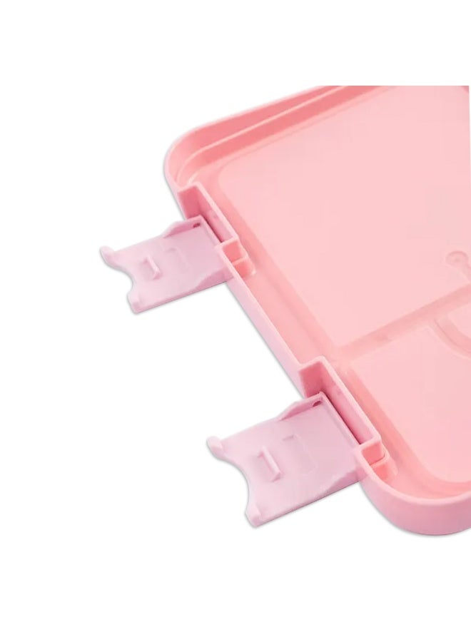 COCOBEE Kids Bento Lunch Box – 6 Compartments, Leakproof, BPA Free, Microwave Safe – Pink +  Tritan Leakproof Water Bottle, 480ml - Image 4