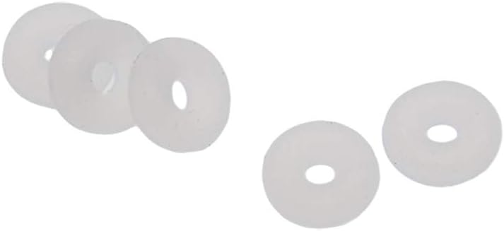 klarako 100 Pcs Silicone Rubber Stoppers Ring Bead Charms Bracelets Compatible for Use Alone Or With Clip Lock Spacer Charm  Clear - Image 4