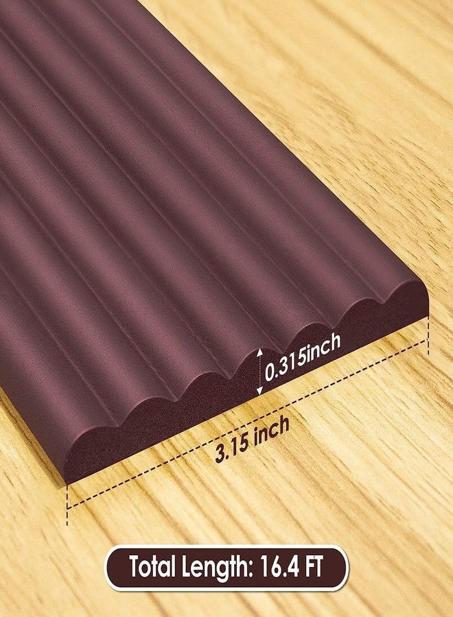 TEKCOOL 2-Meter, Table Protection Strip Protector, Extra Soft Foam Edge Safety Strip for Baby & Kids, Baby Proofing Corner Guards & Safety Bumper Edge for Table, Desk. (Brown-3pc) - Image 2
