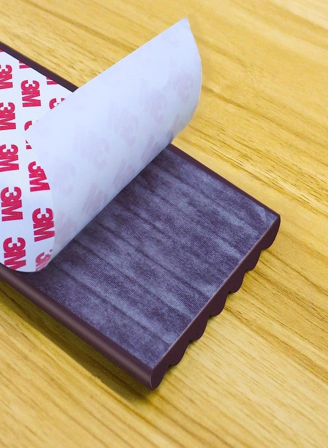 TEKCOOL 2-Meter, Table Protection Strip Protector, Extra Soft Foam Edge Safety Strip for Baby & Kids, Baby Proofing Corner Guards & Safety Bumper Edge for Table, Desk. (Brown-3pc) - Image 3