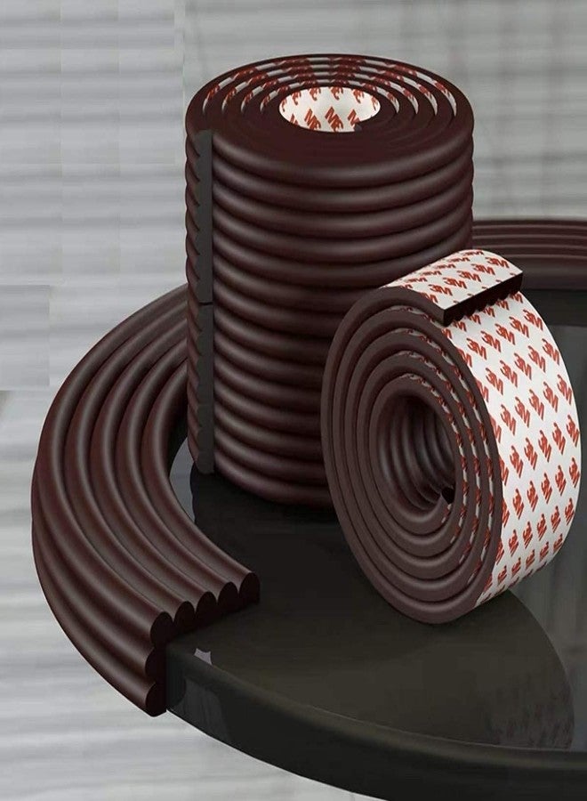 TEKCOOL 2-Meter, Table Protection Strip Protector, Extra Soft Foam Edge Safety Strip for Baby & Kids, Baby Proofing Corner Guards & Safety Bumper Edge for Table, Desk. (Brown-3pc) - Image 1