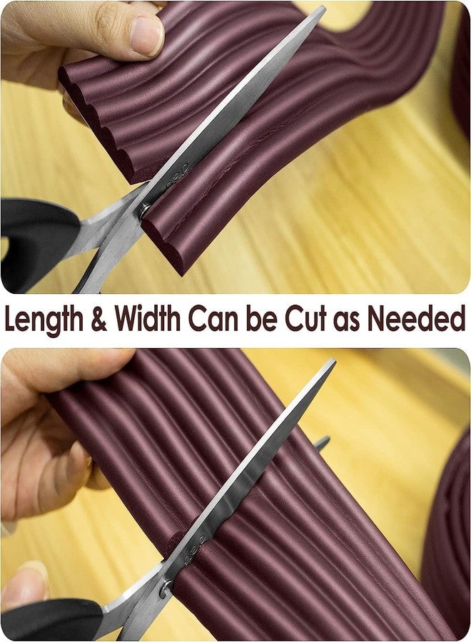 TEKCOOL 2-Meter, Table Protection Strip Protector, Extra Soft Foam Edge Safety Strip for Baby & Kids, Baby Proofing Corner Guards & Safety Bumper Edge for Table, Desk. (Brown-3pc) - Image 5
