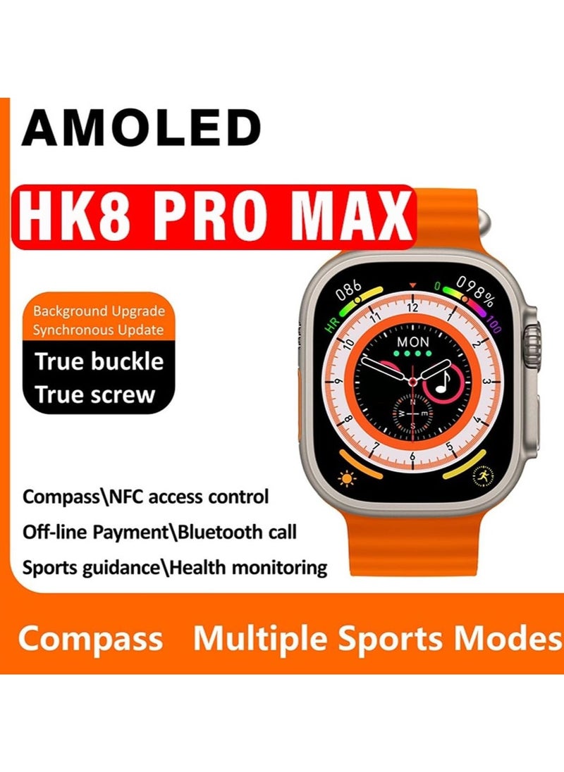 ELTRAZONE - HK 8Pro Max Open AI and Chat GPT Support Multifunctional Smart watch ultra 49mm with Wireless Charger For Mens and Women's - Image 1