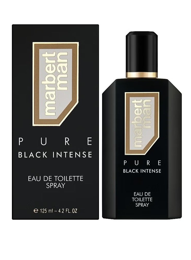 Marbert Man Pure Black Intense perfume for men, Eau de Toilette, 125ml