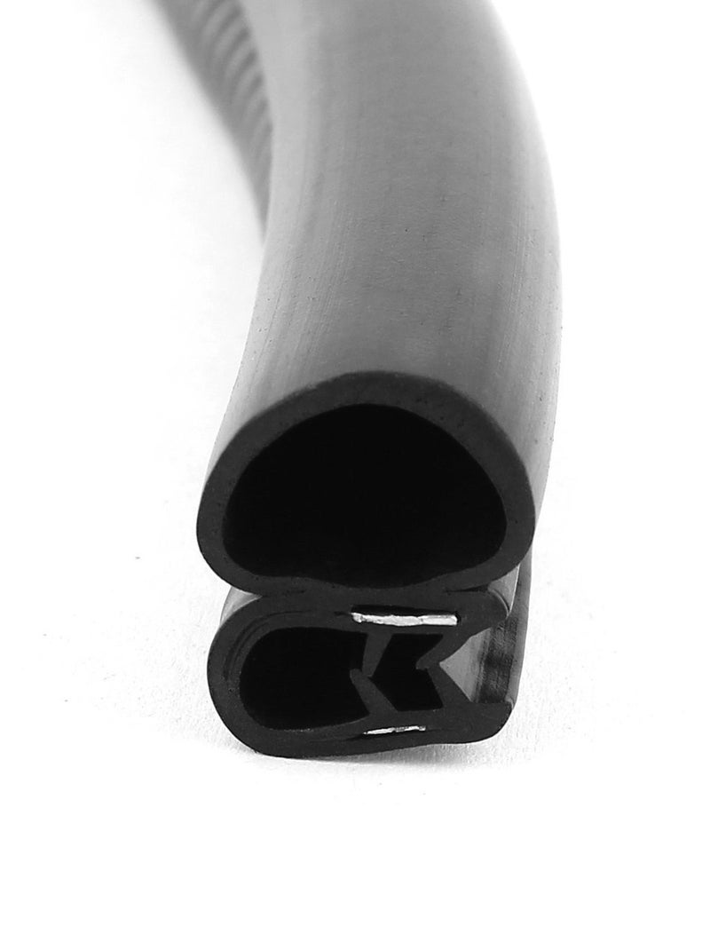 XMHF Car Rubber Sealing Sealed Strip Door Guard Buffer Protector Black 4pcs - Image 3