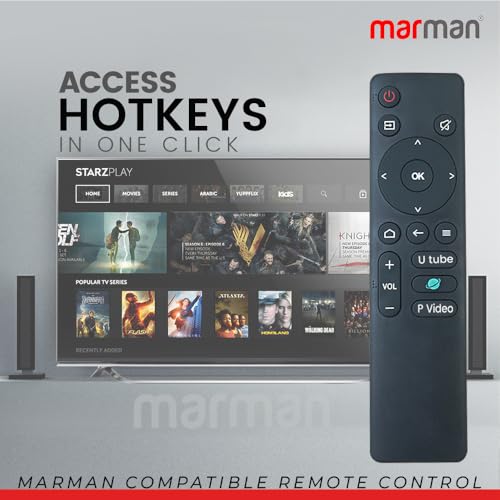 marman® Compatible with Haier Tv Remote Control Model LE32A7-N Suitable for Smart LED Full HD Ultra HD 4K Android Television Non Voice Command with Hotkeys - Pairing Not Required - Image 4
