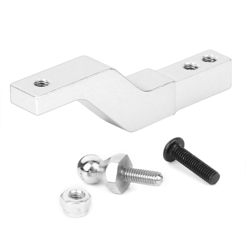 Aluminum Alloy Trailer Tow Hook Drop Hitch Receiver Fits for Traxxas TRX-4 RC CrawlerSilver 05S - Image 1