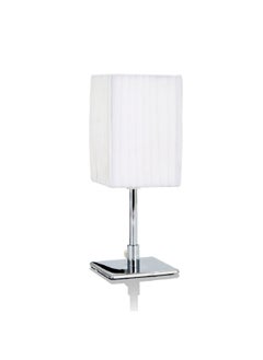 Micasa 40W E27 Base Contemporary Modern Design Elegant Decorative Table Lamp Warm White and Silver 10 x 26 x 10 cm C5003002 