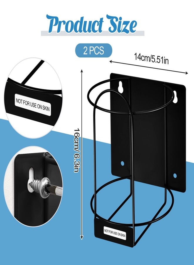 Maxcheck 2 Pack Wipes Holders Wall Brackets, Cleaning Wipes and Diapers Container Organizer Dispenser for Hospital, Kitchen, Bathroom, Offices, Home and Public Restrooms(Black) - Image 2